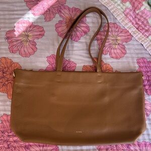 Cuyana Small Easy Zipper Tote in Caramel
